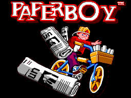 Paperboy (Europe) Title Screen
